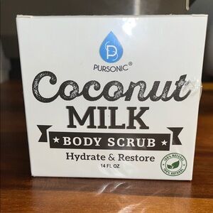 Coconut Milk Body Scrub Exfoliant for Hydration and Restoration